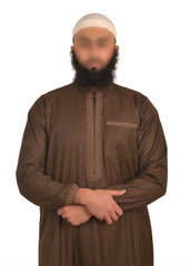 Qamis Collection Elégance (marron)