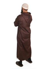 Jellaba Collection Velours à motifs (rouge bordeaux)