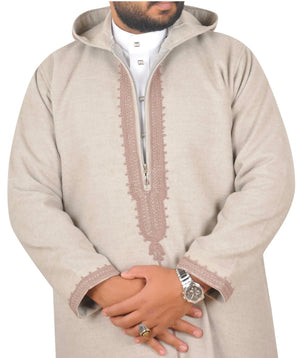 Djellaba Homme Hiver – Beige