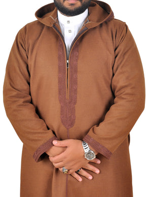 Djellaba Homme Hiver – Marron